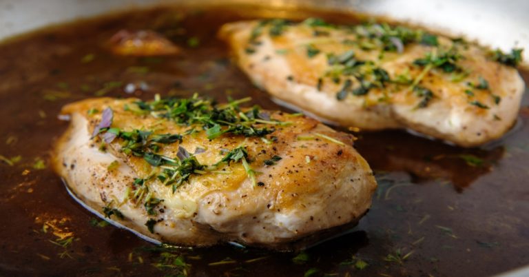 Chicken Breasts with Mushroom Espagnole