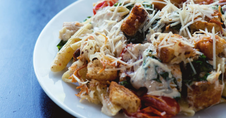 All The Same Great Flavors Of Caesar Salad, Baked Into A Creamy Casserole!