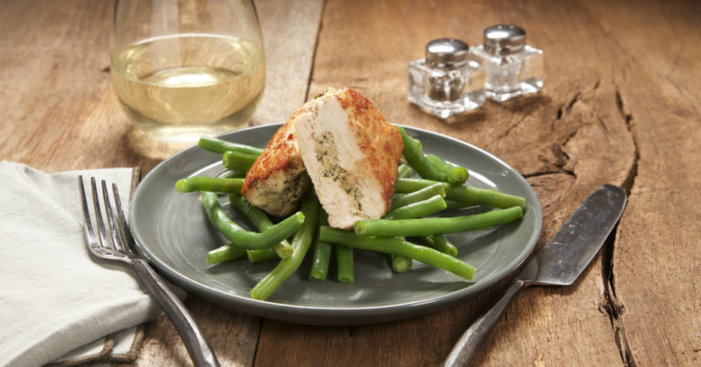 Lemon Artichoke Pesto-Stuffed Chicken