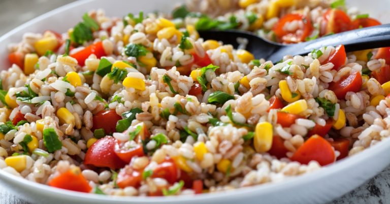 Fresh Orzo Salad With Barley And Rice
