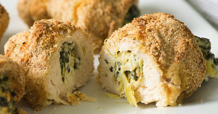 Spinach And Artichoke-Stuffed Chicken