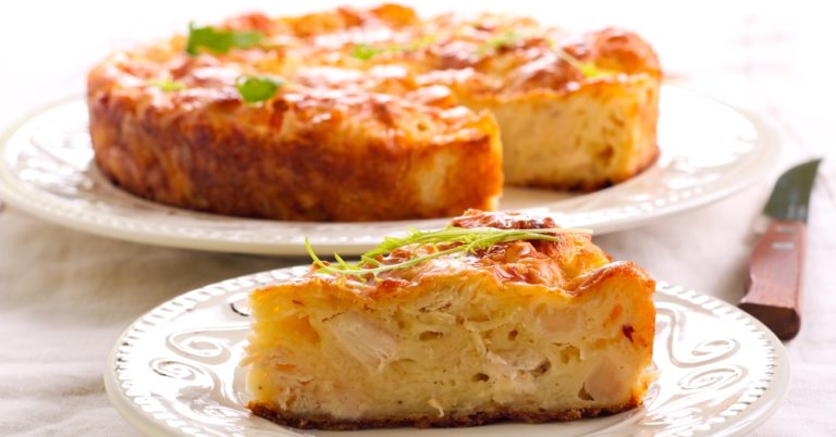 Crustless Chicken Cauliflower Quiche