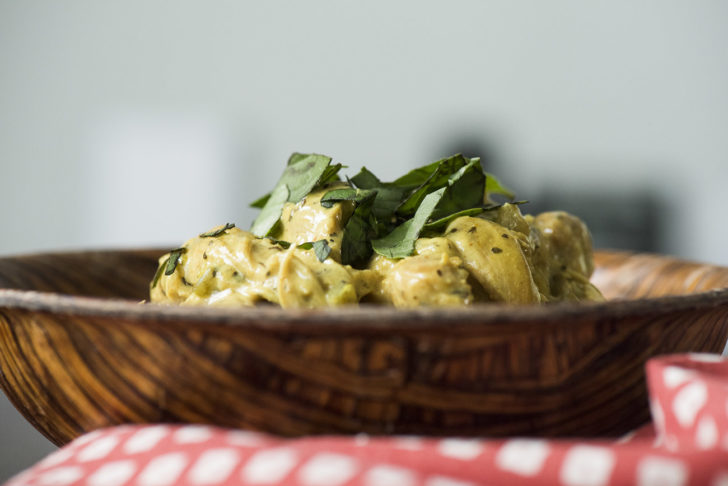 Curried Chicken Salad Sandwiches with Naan - The Food Charlatan