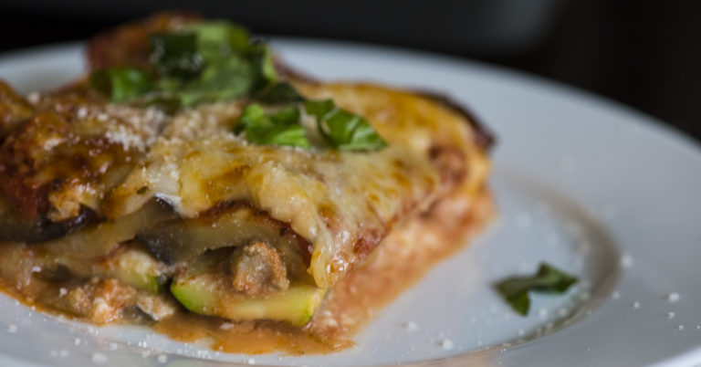 No-Noodle Eggplant Zucchini Lasagna