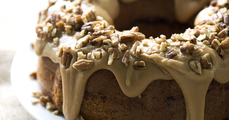 Brown Sugar Swirled Praline Bundt Cake