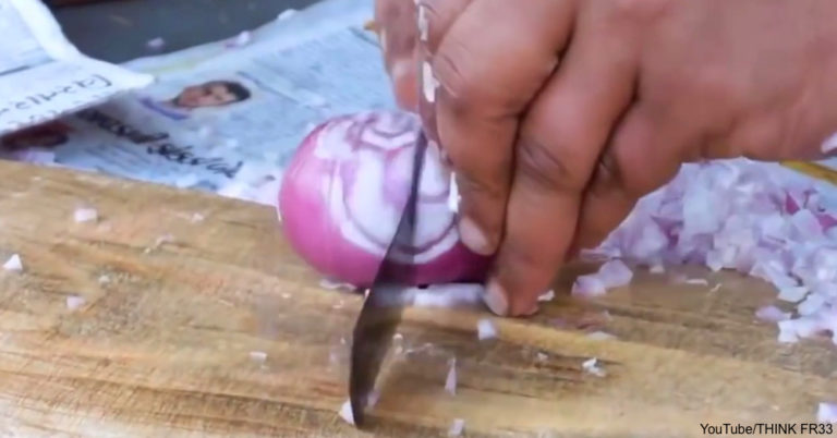 Is This Guy the World’s Fastest Onion Chopper?