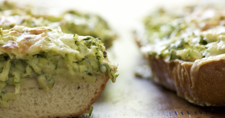 Alfredo Zucchini Bread Loaf