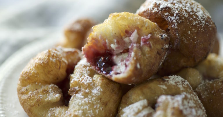 Raspberry Cheese Bombs