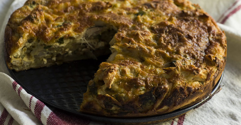 Cheesy Chicken Quesadilla Pie