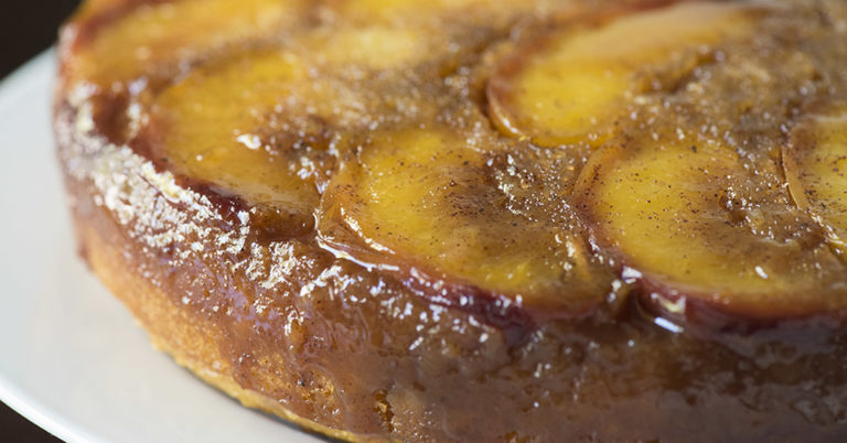 Peach Upside Down Coffee Cake
