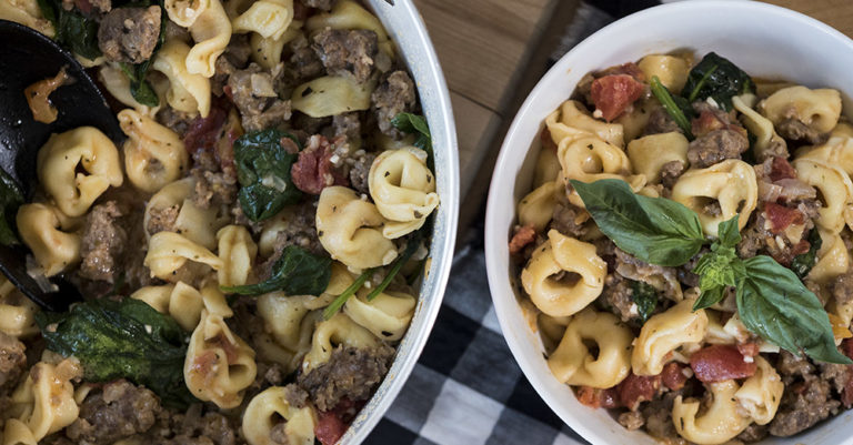 Creamy Italian Sausage Tortellini