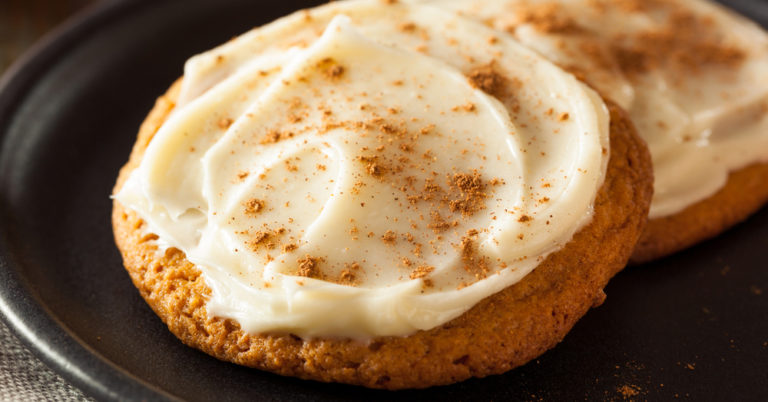 Frosted Pumpkin Spice Cookies