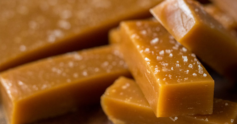 Homemade Sea Salt Vanilla Caramels