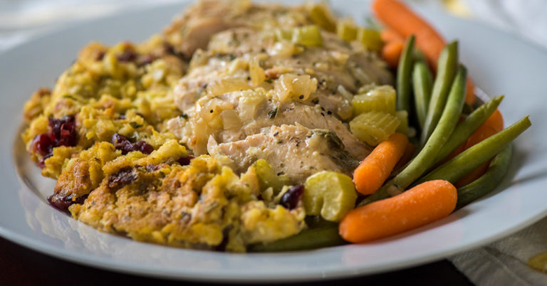 Slow Cooker Chicken And Stuffing Dinner
