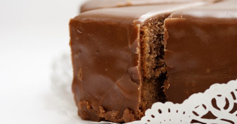Chocolate-Glazed Chocolate Cake
