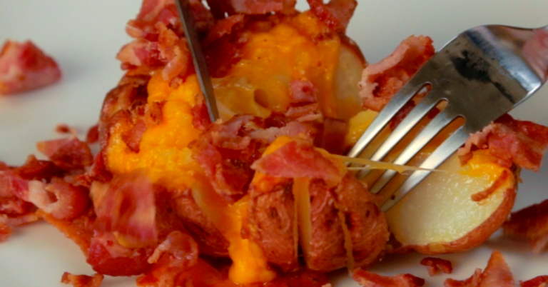 Cheesy Blooming Potato