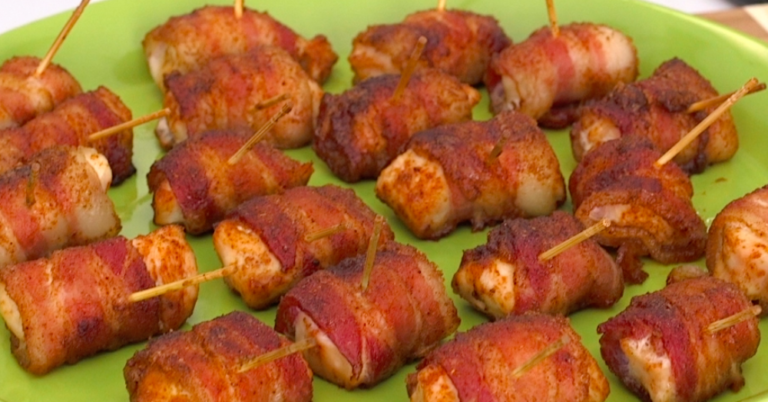Bacon-Wrapped Chicken Bites