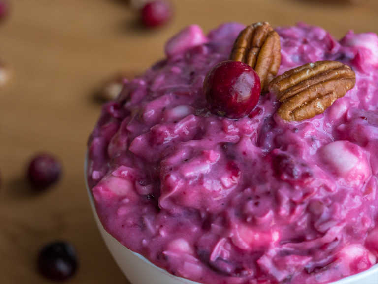 Sweet & Tart Cranberry Millionaire Salad