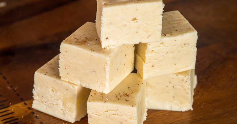 Creamy Eggnog Fudge