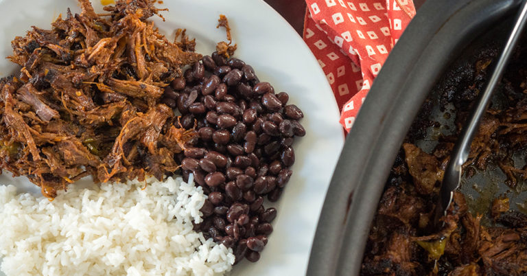 Slow Cooker Cuban Shredded Beef