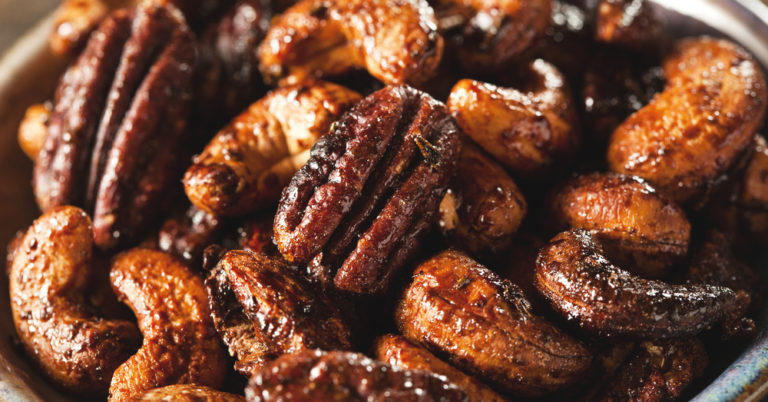 Maple Cinnamon Candied Nuts