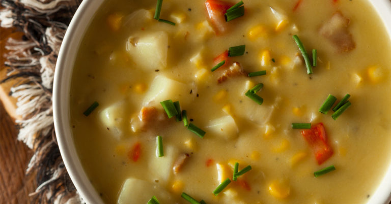 Cheesy Bacon Corn Chowder