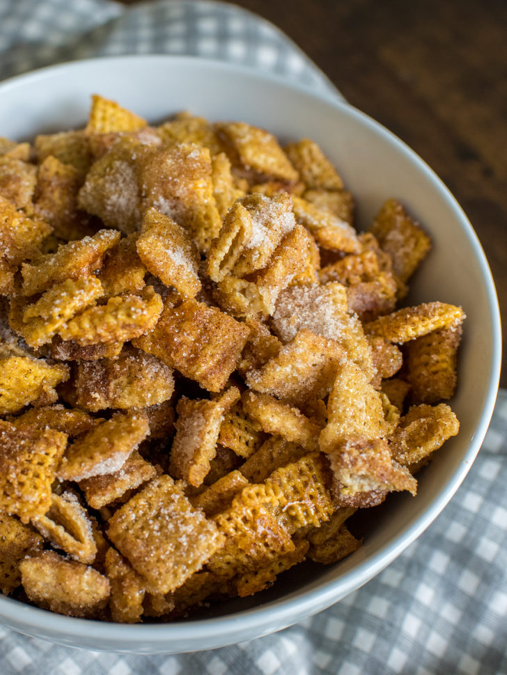 Churro Chex Mix Party Snack