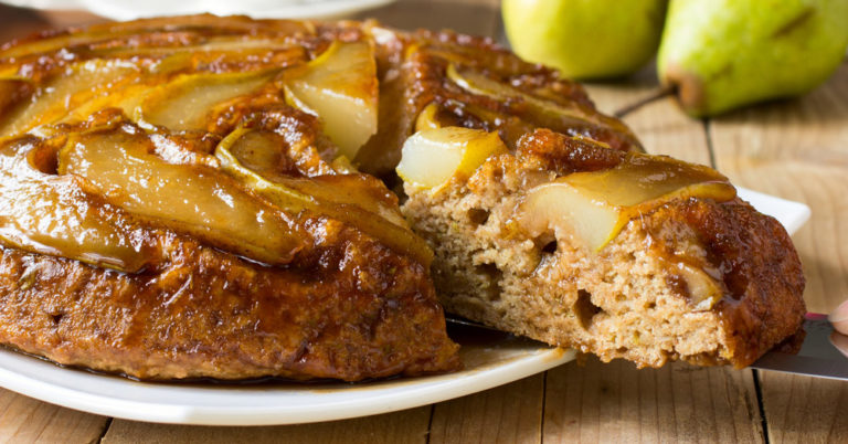 Ginger Pear Upside-Down Cake