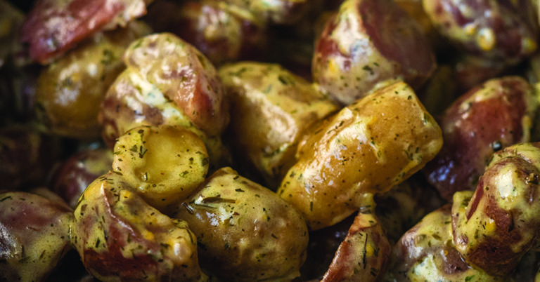 Creamy Slow Cooker Herb Potatoes