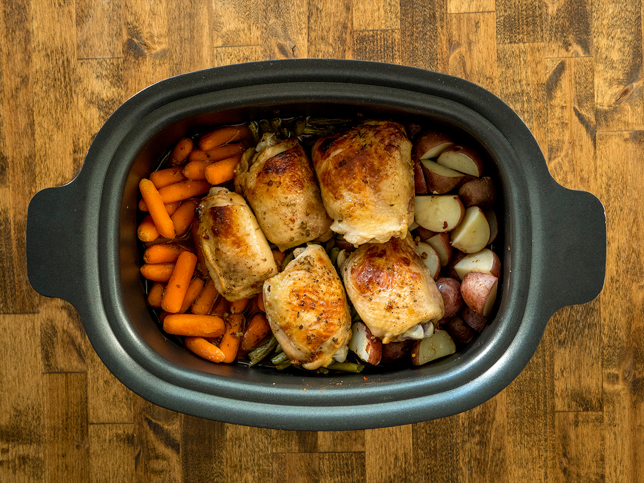 Slow Cooker Honey Garlic Chicken And Veggies 12 Tomatoes