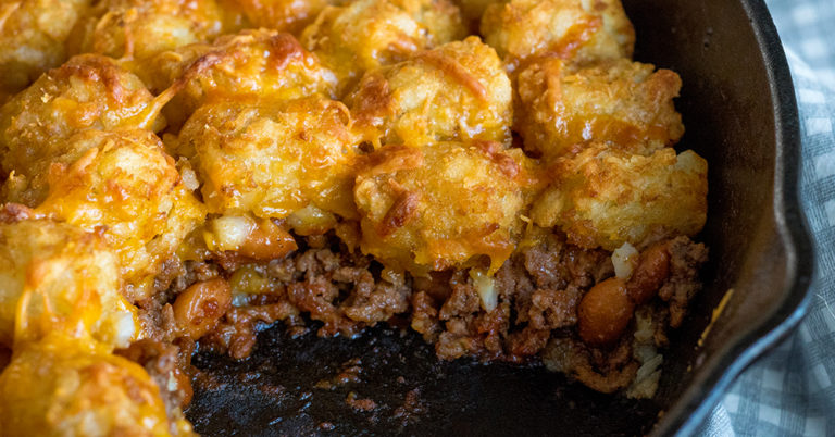 Tater Tot Sloppy Joe Casserole