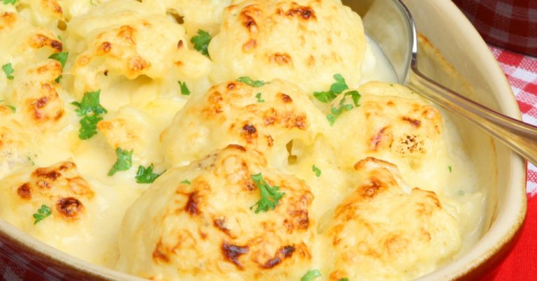 Roasted Cauliflower With Cheese
