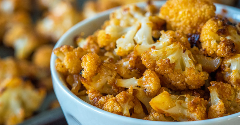 Sweet & Spicy Roasted Cauliflower