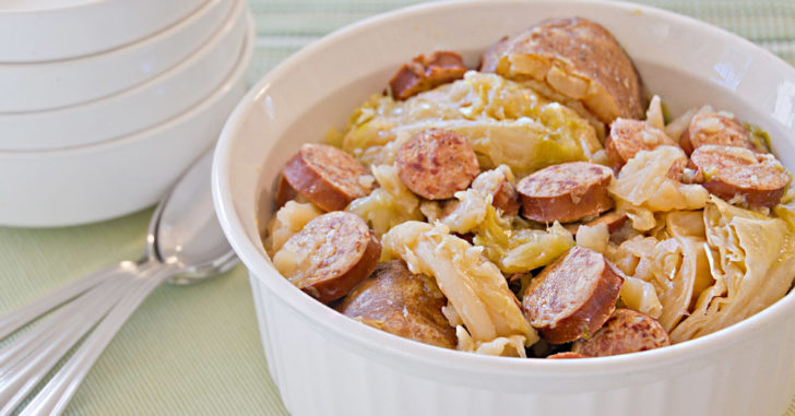 Slow Cooker Sausage and Potato Casserole - Graceful Little Honey Bee