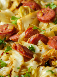 Fried Cabbage and Kielbasa Skillet | 12 Tomatoes