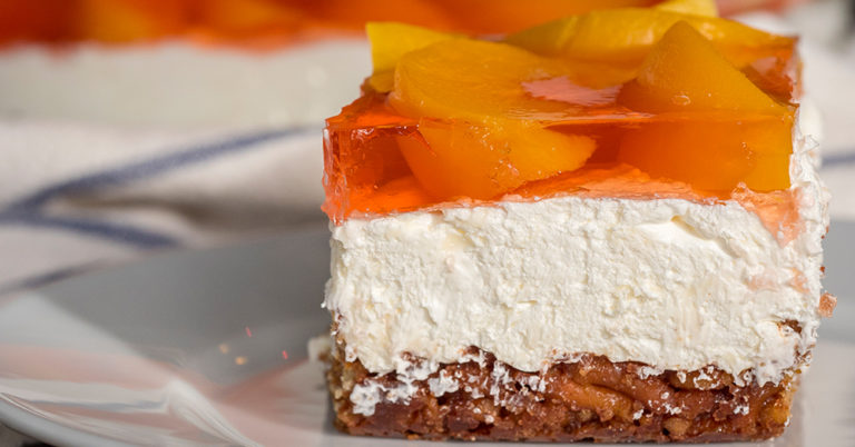 Peach Pretzel Jello Salad