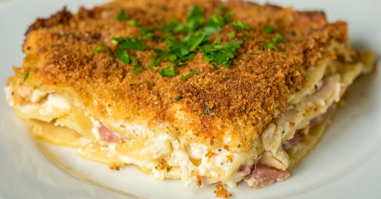 Chicken Cordon Bleu Lasagna