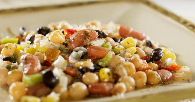 Southwestern Citrus Three Bean Salad