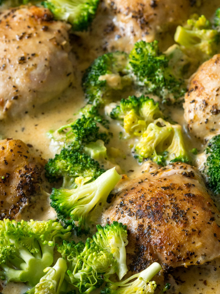 Creamy Chicken Broccoli Skillet 12 Tomatoes