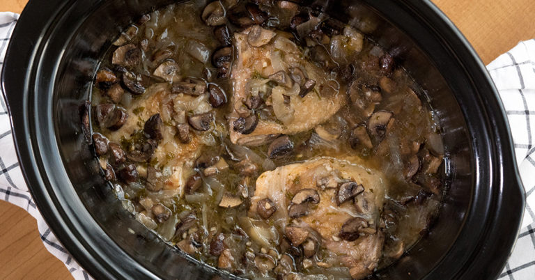 Slow Cooker Mushroom Chicken