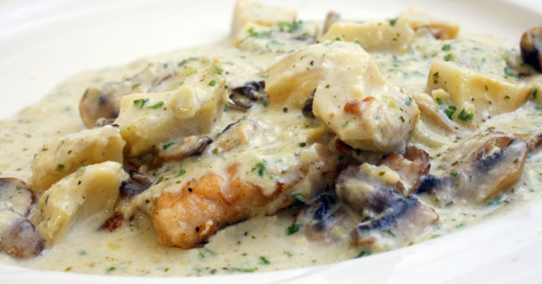 One Skillet Creamy Chicken And Veggies