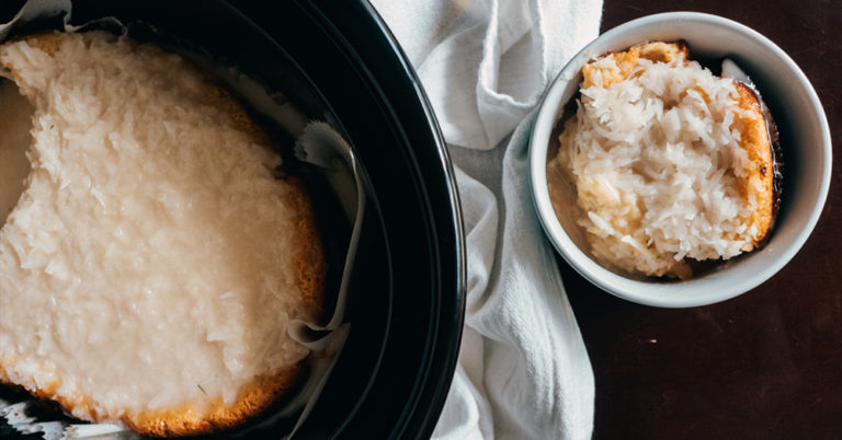 Slow Cooker Coconut Cake