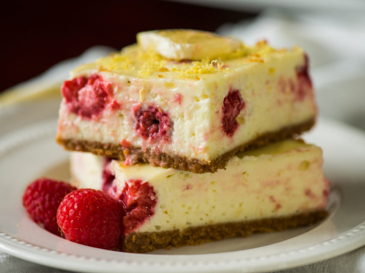 Lemon Raspberry Cheesecake Bars | 12 Tomatoes