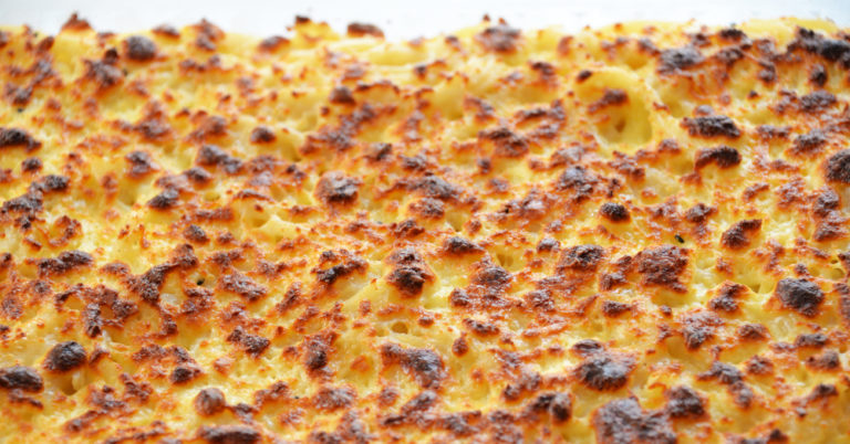 Cheesy Baked Ham and Noodles