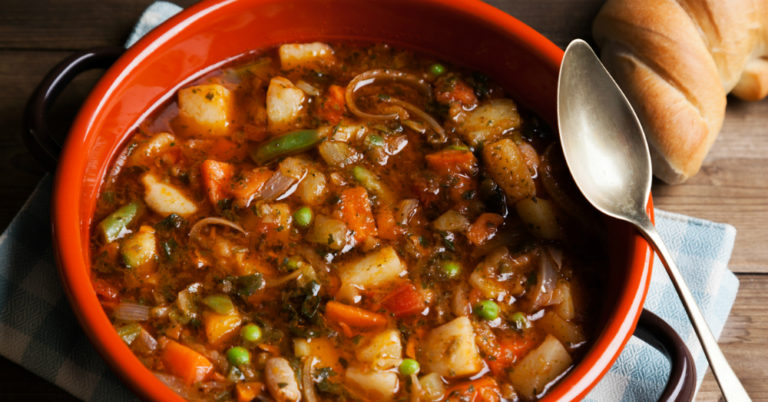 Rustic Caramelized Onion Minestrone