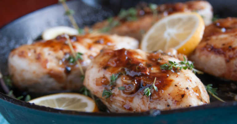 Maple Mustard Glazed Chicken