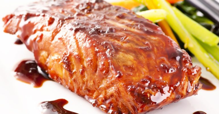 Baked Salmon With Teriyaki Glaze