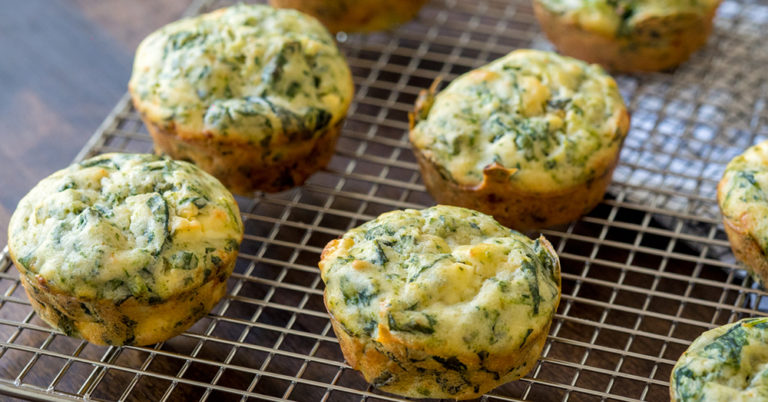 Spinach And Feta Cheese Muffins