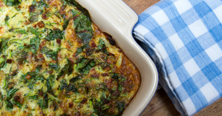 Spinach Kale Egg Bake