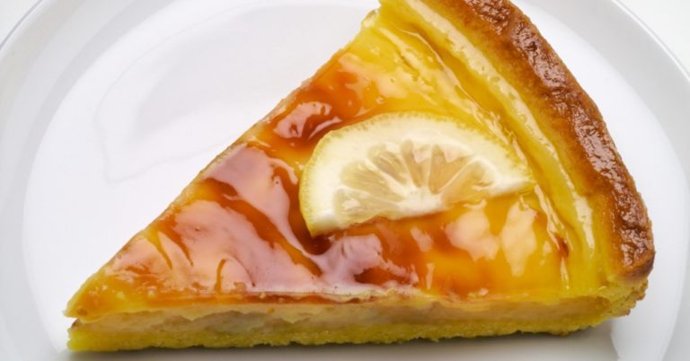 Lemon Tart with Mirrored Glaze